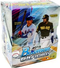 2019 BOWMAN CHROME BASEBALL HOBBY BOX BLOWOUT CARDS picture