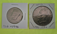 1976-P $1 EISENHOWER CLAD BICENTENNIAL Dollar / 1976-P KENNEDY BICENTENNIAL HALF picture