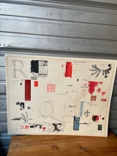 Vintage 1975 William Dole Hand Signed Numbered Color Lithograph Abstract 22x17
