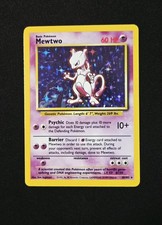 Mewtwo 10/102 Base Set Holo Rare WoTC Pokemon 1999 picture