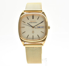 [Excellent+5] SEIKO Grand Quartz 4843-5100 Vintage Gold Men's Watch From Japan picture