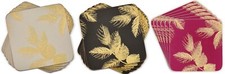 Pimpernel Sara Miller Etched Leaves Coasters, Set of 6 picture