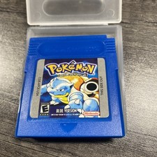 Pokemon Blue Version for Nintendo Game Boy Color game w/ case (1998) Fast Ship picture