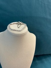 Rare Vintage Mazur Brothers Clear Baguette Rhinestone Tennis Bracelet picture