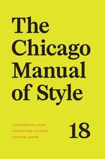 The Chicago Manual of Style, 18th Edition: Used picture