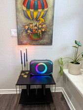 1950s-1960s Mid-Century Modern Atomic Record Player Stand/Vinyl Storage Rack picture