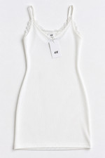 H&M White Mini Dress XS NEW picture
