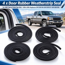 4x Door Seal Weatherstrip Set For GMC Sierra Crew Cab 99-06 Direct Fit GM1390106 picture