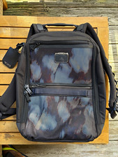 TUMI Nylon Abstract Backpack, Padded Adjustable Straps, Black/Multicolor picture