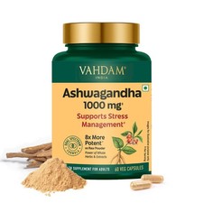 VAHDAM Ashwagandha 1000mg 60 Capsules picture