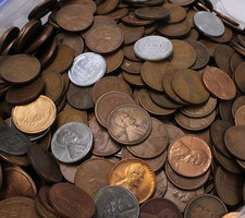 1 LB Bag  Random Lot U.S. Wheat Pennies Came From 95 year old man's Collection picture