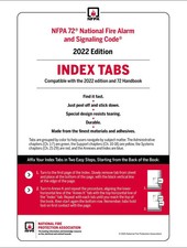 NFPA 72, National Fire Alarm Self-Adhesive Index Tabs (2022) USA SHIPPING picture