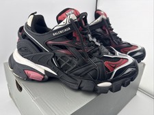 Balenciaga Track 2 Sneakers Size 6 Black And Red Mine Scraping Flaws picture