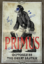 PRIMUS POSTER SIGNED w/EXTRA ART WORK KNIFE ARROWS THE GREAT SALTAIR UTAH 11x17 picture