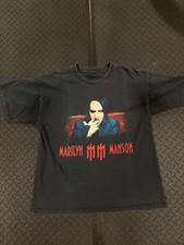 Vintage Distressed Marilyn Manson T Shirt Large picture