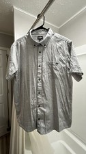 BILLABONG MEN'S SIZE L GRAY SHORT-SLEEVE BUTTON-UP NEW NO TAGS  picture