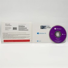 Microsoft Windows 10 Pro 64-Bit DVD Full Version English PC Software New Sealed picture