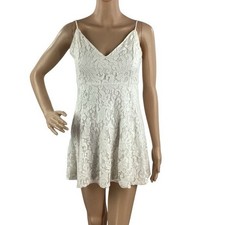 Lulus Easy Love White Lace Skater Dress Size XS picture