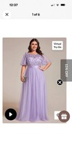 Ever pretty women's formal semi formal Lilac sparkle plus size picture