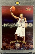 ALLEN IVERSON RARE BLACK RED FOIL 2000 FLEER MYSTIQUE INVESTMENT CARD SIXERS picture
