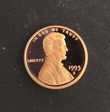 1993-S Lincoln Memorial Cent Proof picture
