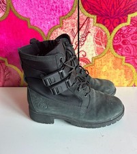 Timberland Jayne Double-Buckle Waterproof Boots Black Women's Size 7 picture