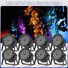 8pcs 18x18W LED Par Lights Outdoor Waterproof Stage Light IP65 RGBWAUV DMX512 picture