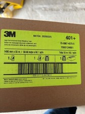 (1) OEM 3M High Perfo Green Masking Tape 401+ 1490 mm x 55 m 6.7 mil 70006745759 picture