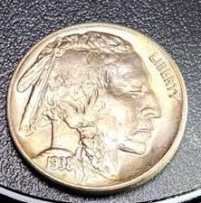 1938-D/D Buffalo Nickel 5¢ – D Over D RPM Variety – Final Year Issue picture