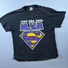 Vintage NBA MVP 1999 2000 Shaq Tee XL Fits Like X Lakers Y2K Graphic Shirt picture