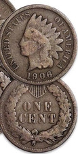 Fine Indian Head Cent Penny (1) Coin  = picture