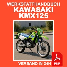 Workshop Manual Kawasaki KMX125 1986-2003 Repair Manual CD PDF DE picture