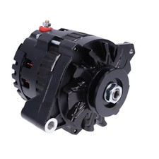 GM CS-130 Style 220 Amp Alternator, V-Belt Pulley, Black picture