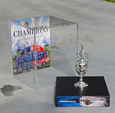 2025-26 Coventry City F.C. EFL Championship Trophy Replica With Display Case picture