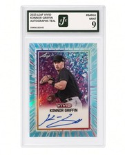 2025 Leaf Vivid Griffin Auto Teal 9/10 EJE 9 PSA picture
