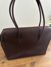 Cartier Must Line Burgandy Red Tote, Pre-Owned picture