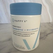 Happy V Women's Daily Prebiotic + Probiotic Digestive Health 60 Capsules picture