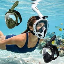 Snorkeling Diving Mask Underwater Scuba Full Face Snorkel Mask Anti Fog Goggles picture