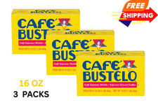 3 pack Cafe Bustelo Ground Espresso Coffee 16oz Brick picture