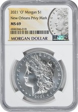 2021-O Privy Morgan Silver Dollar MS69 NGC picture