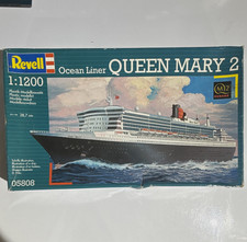 Revell Queen Mary 2 Ocean Liner Ship Model Kit 1:1200 Plastic 05808 picture