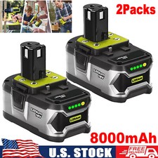 8.0AH Battery For RYOBI P108 18V For One+ Plus Lithium-Ion High Capacity 18 Volt picture