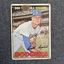 1967 Topps Baseball Don Drysdale #55 picture