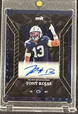 Tony Rojas On Card AUTO 2026 ONIT Penn State Football Number 13 Blue  Autograph picture