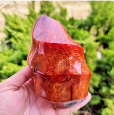 Rare Carnelian Flame Red Agate Stone Mineral Specimen Home Decor Boost Confidenc picture
