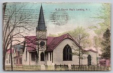 Postcard 1911 M. E. Church and Graveyard Mays Landing New Jersey A67 picture