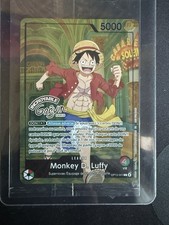 IN HAND One Piece TCG Card – Monkey D. Luffy OP13-001 – Grévin Paris Museum USA picture