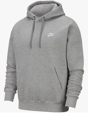 Nike Sportswear Club Fleece Men’s Club Grey Pullover Hoodie BV2654-063 Size L picture