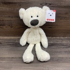 Gund Cable Toothpick Bear Plush Stuffed Animal White Floppy Arms 15 Inches NWT picture