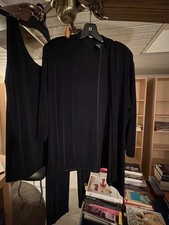 Chico's Travelers Black 3-Piece Knit Set - Size 1 (Short) picture